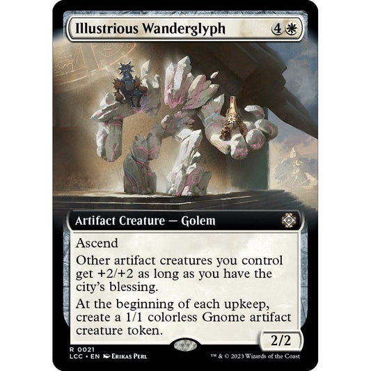 Image for Illustrious Wanderglyph (Extended Art) (21) (LCC) - Magic: The Gathering