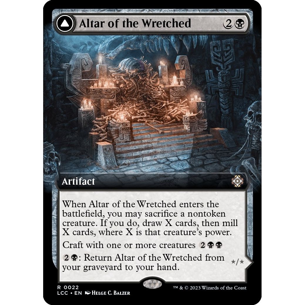 Image for Altar of the Wretched (Extended Art) (22) (LCC) - Magic: The Gathering