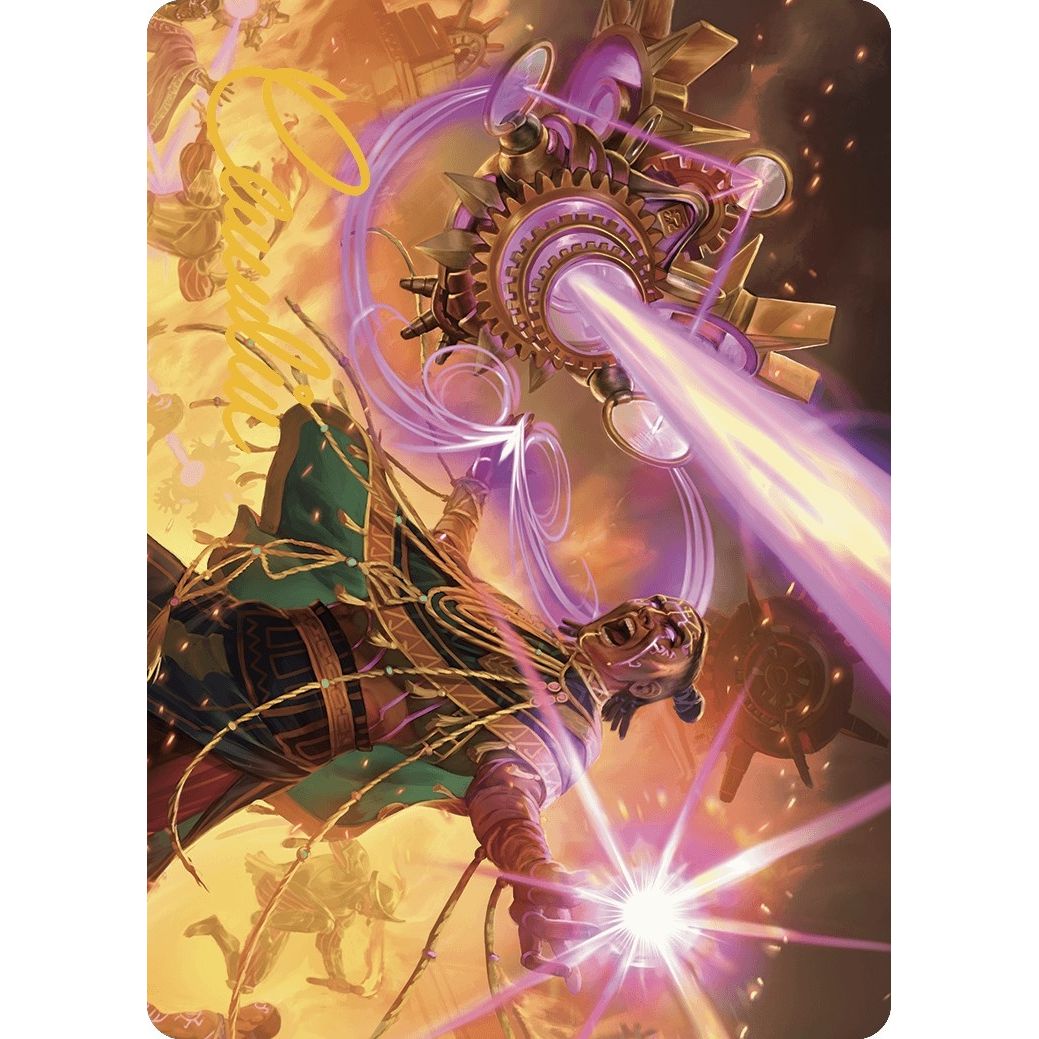 Image for Cosmium Blast Art Card (Gold-Stamped Signature) (1) (ASLCI) - Magic: The Gathering