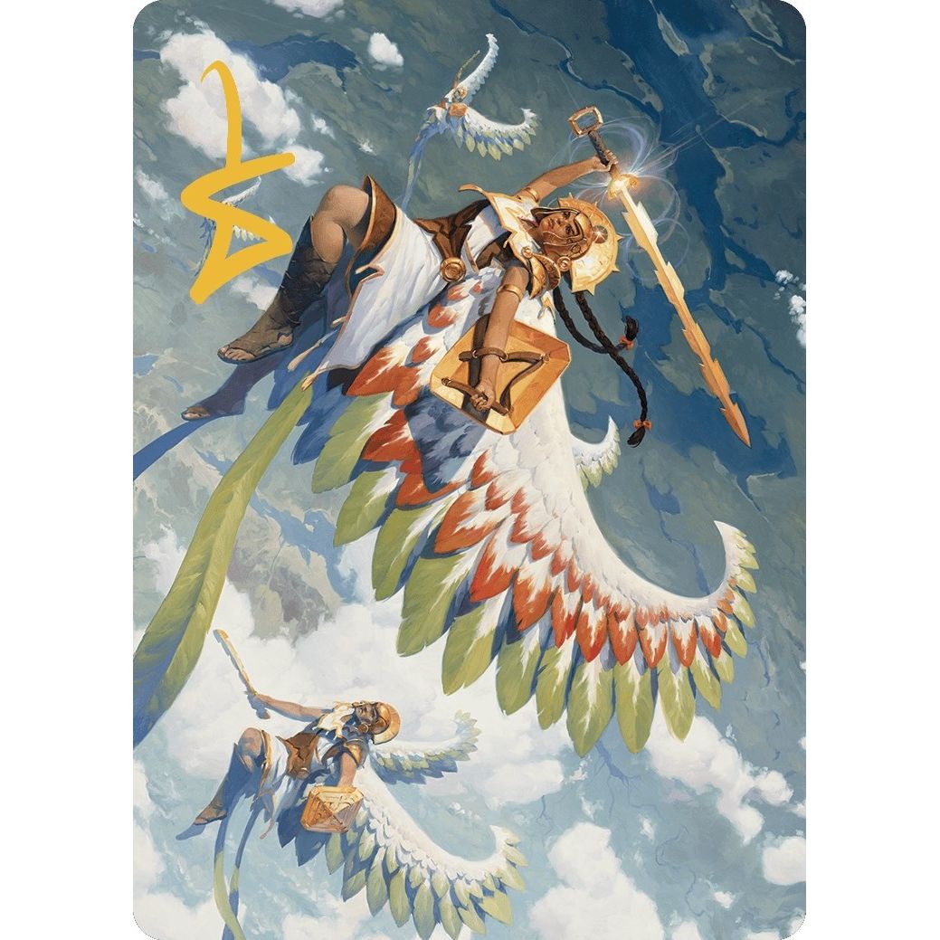 Image for Resplendent Angel Art Card (5/81) (Gold-Stamped Signature) (5) (ASLCI) - Magic: The Gathering