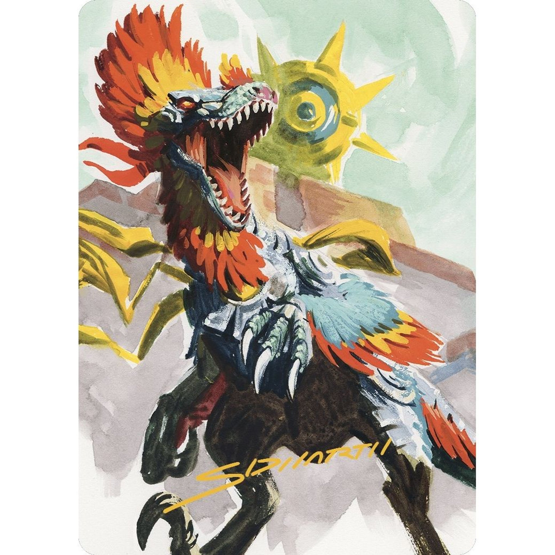 Image for Pantlaza, Sun-Favored Art Card (Gold-Stamped Signature) (75) (ASLCI) - Magic: The Gathering