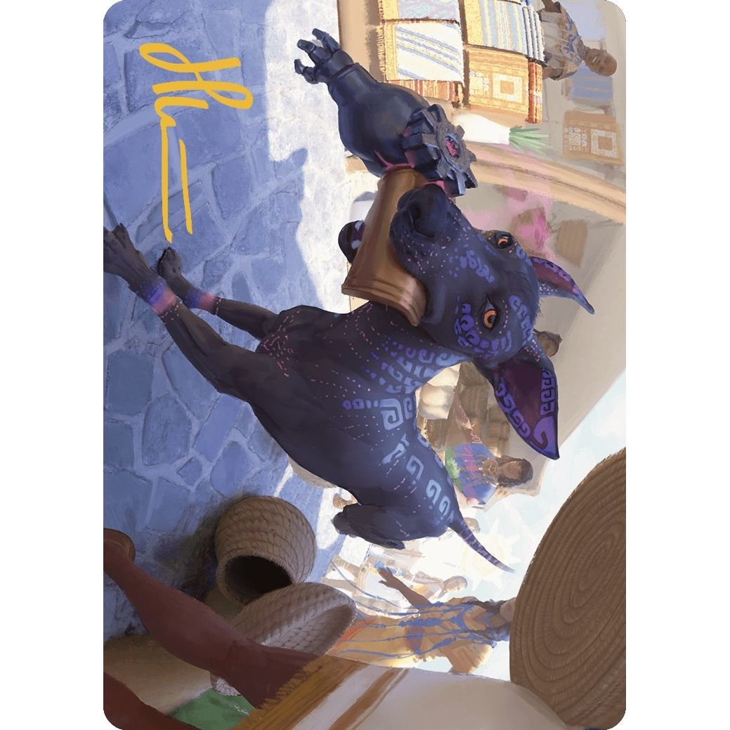 Image for Mischievous Pup Art Card (Gold-Stamped Signature) (3) (ASLCI) - Magic: The Gathering