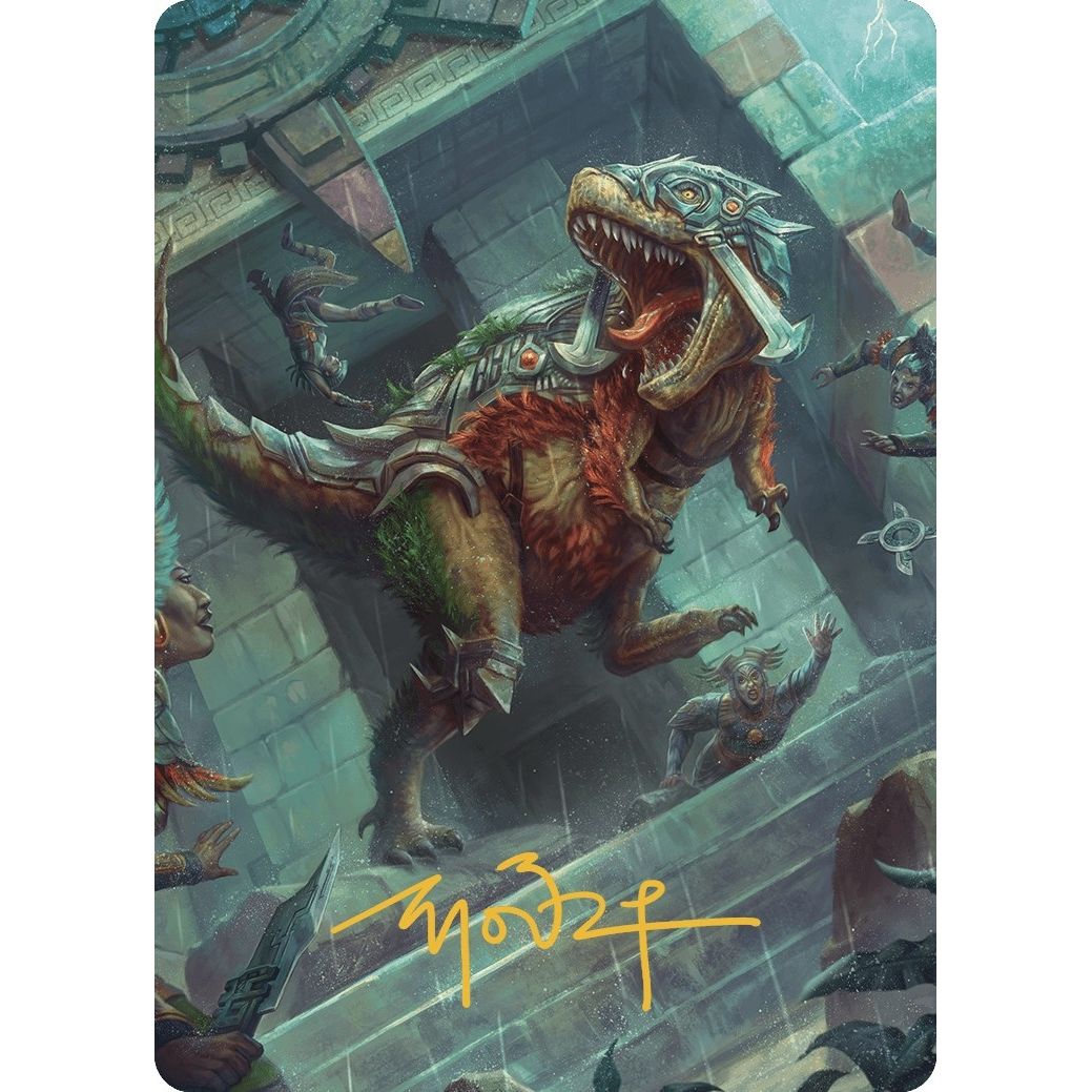 Image for Carnage Tyrant Art Card (Gold-Stamped Signature) (66) (ASLCI) - Magic: The Gathering