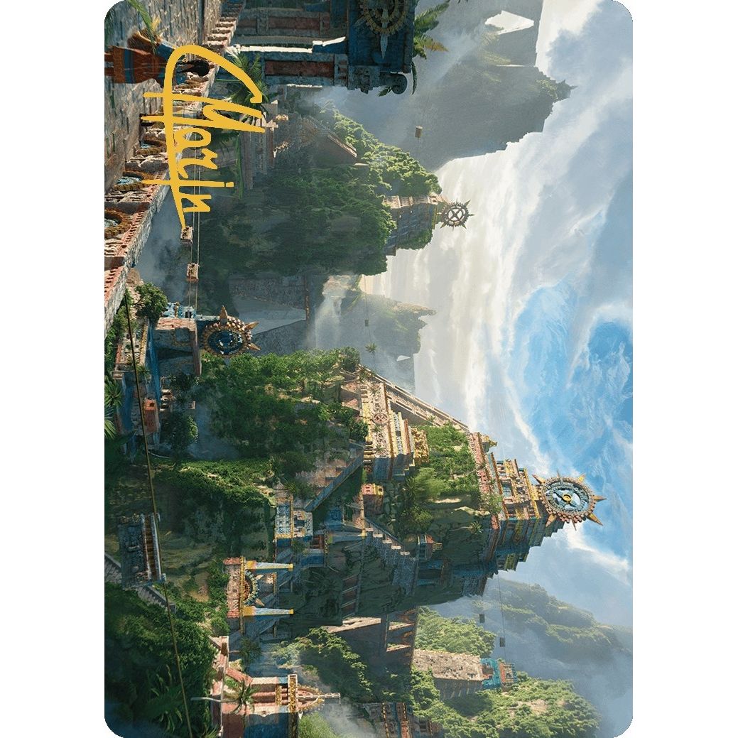 Image for Clifftop Retreat Art Card (Gold-Stamped Signature) (81) (ASLCI) - Magic: The Gathering