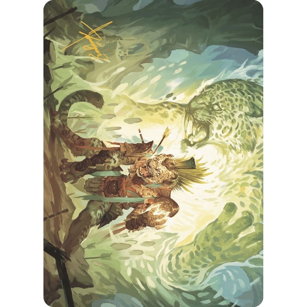 Image for Might of the Ancestors Art Card (Gold-Stamped Signature) (2) (ASLCI) - Magic: The Gathering