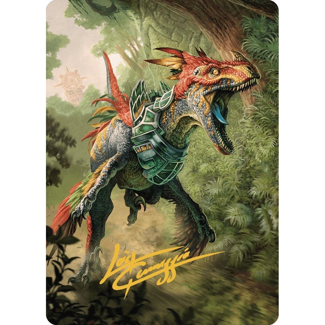 Image for Dinosaur Token Art Card (Gold-Stamped Signature) (67) (ASLCI) - Magic: The Gathering