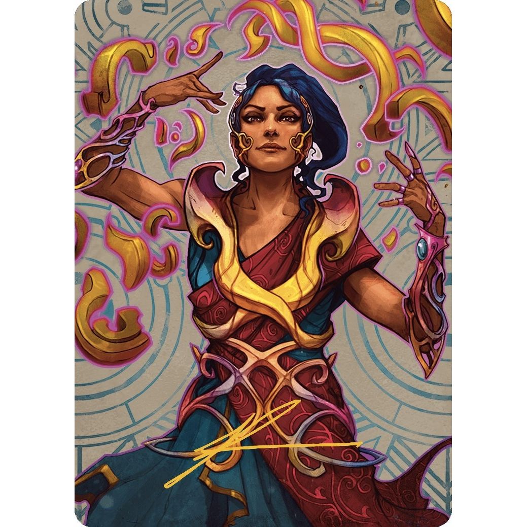 Image for Saheeli, the Sun's Brilliance Art Card (Gold-Stamped Signature) (52) (ASLCI) - Magic: The Gathering