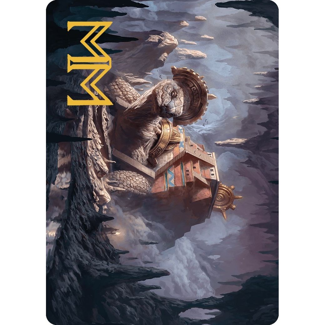 Image for Bedrock Tortoise Art Card (Gold-Stamped Signature) (23) (ASLCI) - Magic: The Gathering