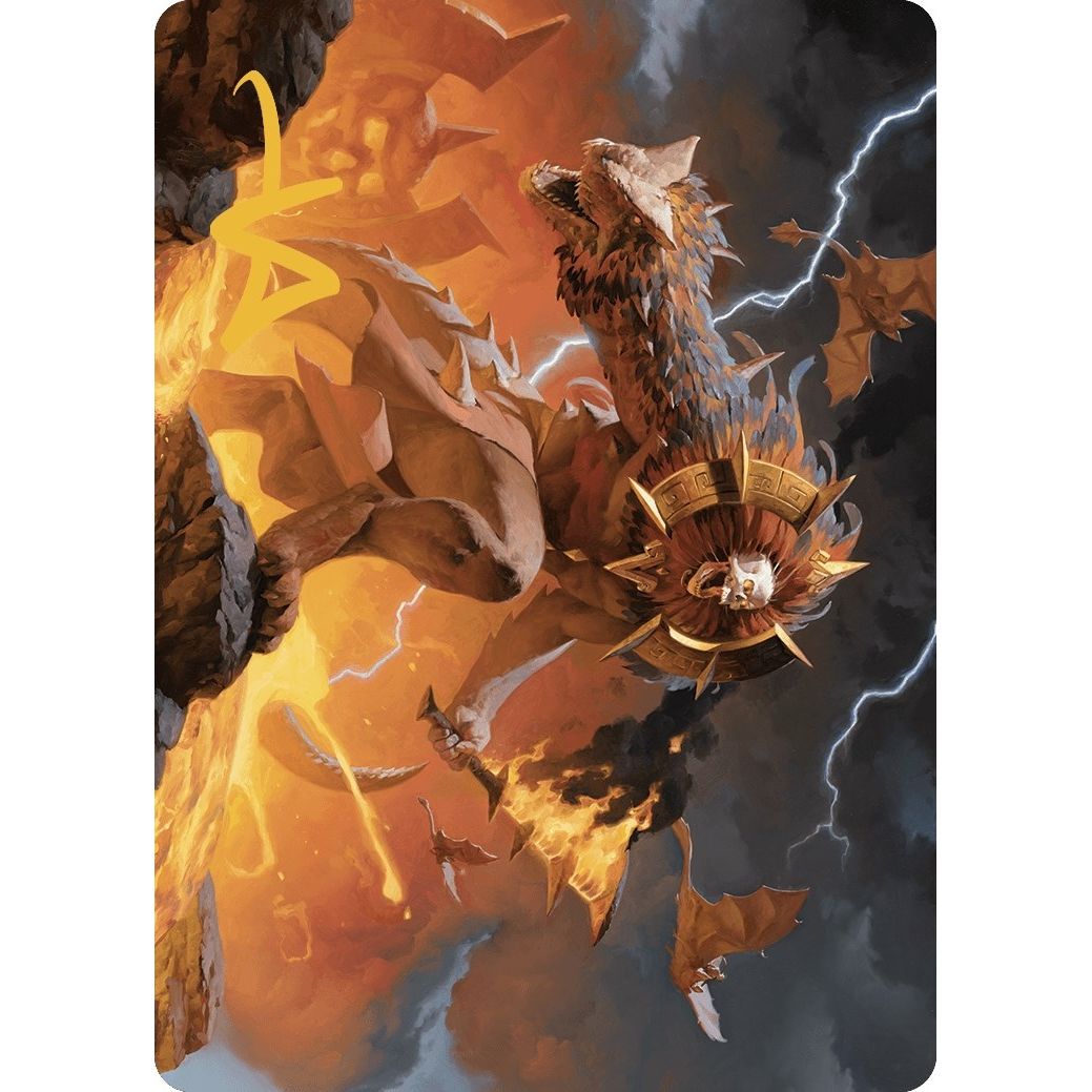 Image for Ojer Axonil, Deepest Might Art Card (Gold-Stamped Signature) (20) (ASLCI) - Magic: The Gathering