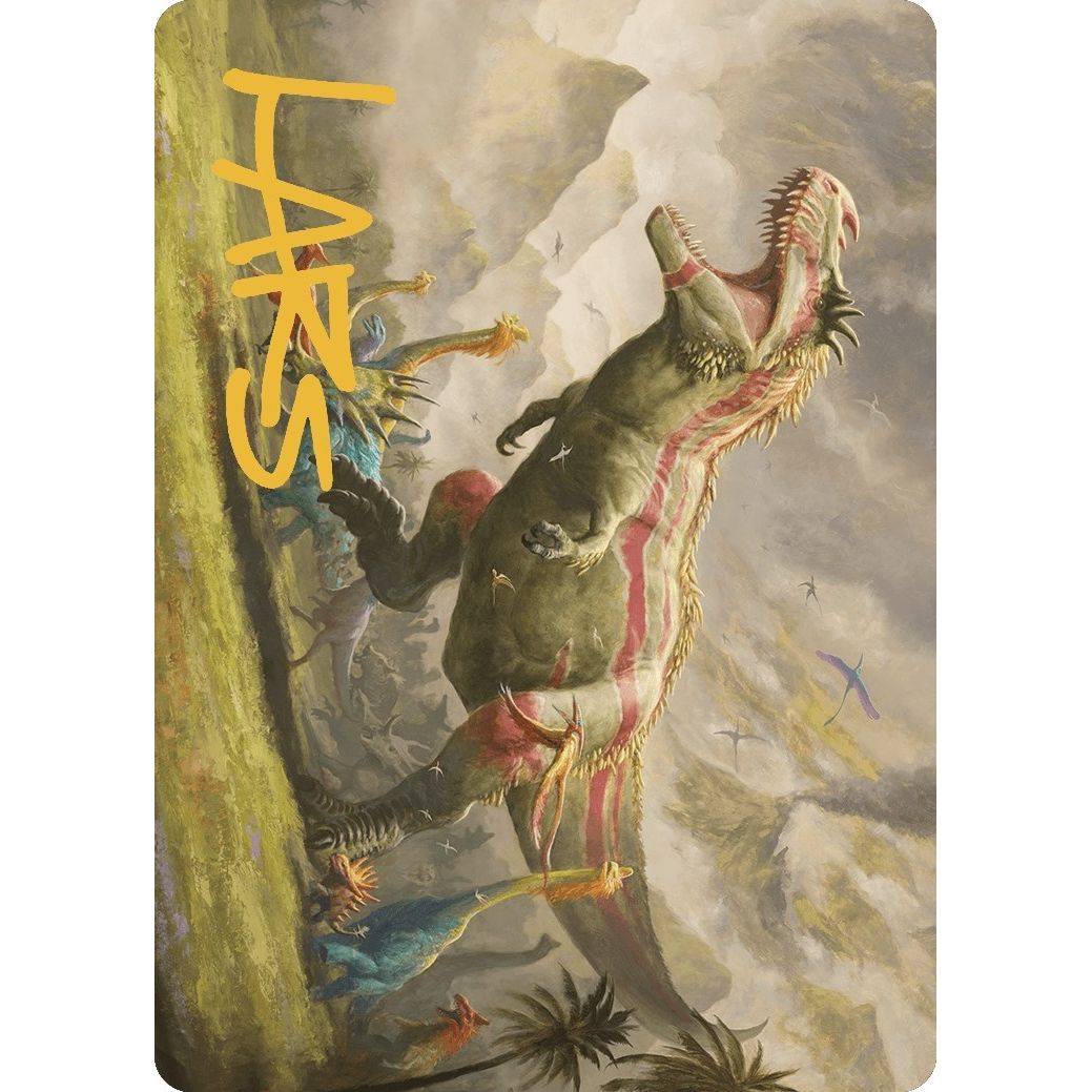 Image for Ghalta, Stampede Tyrant Art Card (Gold-Stamped Signature) (24) (ASLCI) - Magic: The Gathering