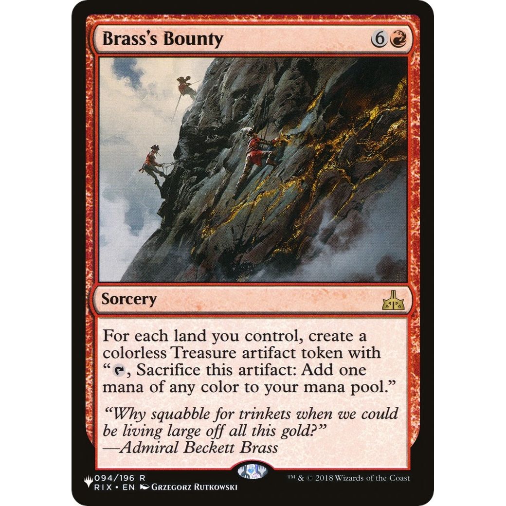 Image for Brass's Bounty (094/196) (LIST) - Magic: The Gathering