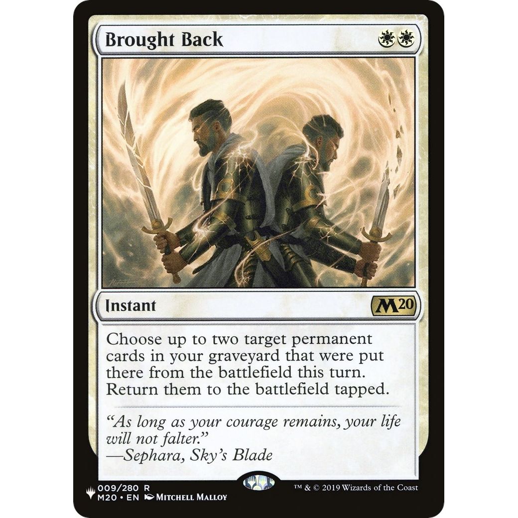 Image for Brought Back (009/280) (LIST) - Magic: The Gathering