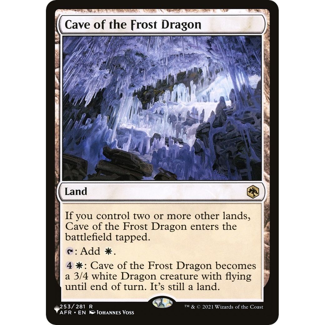 Image for Cave of the Frost Dragon (253/281) (LIST) - Magic: The Gathering