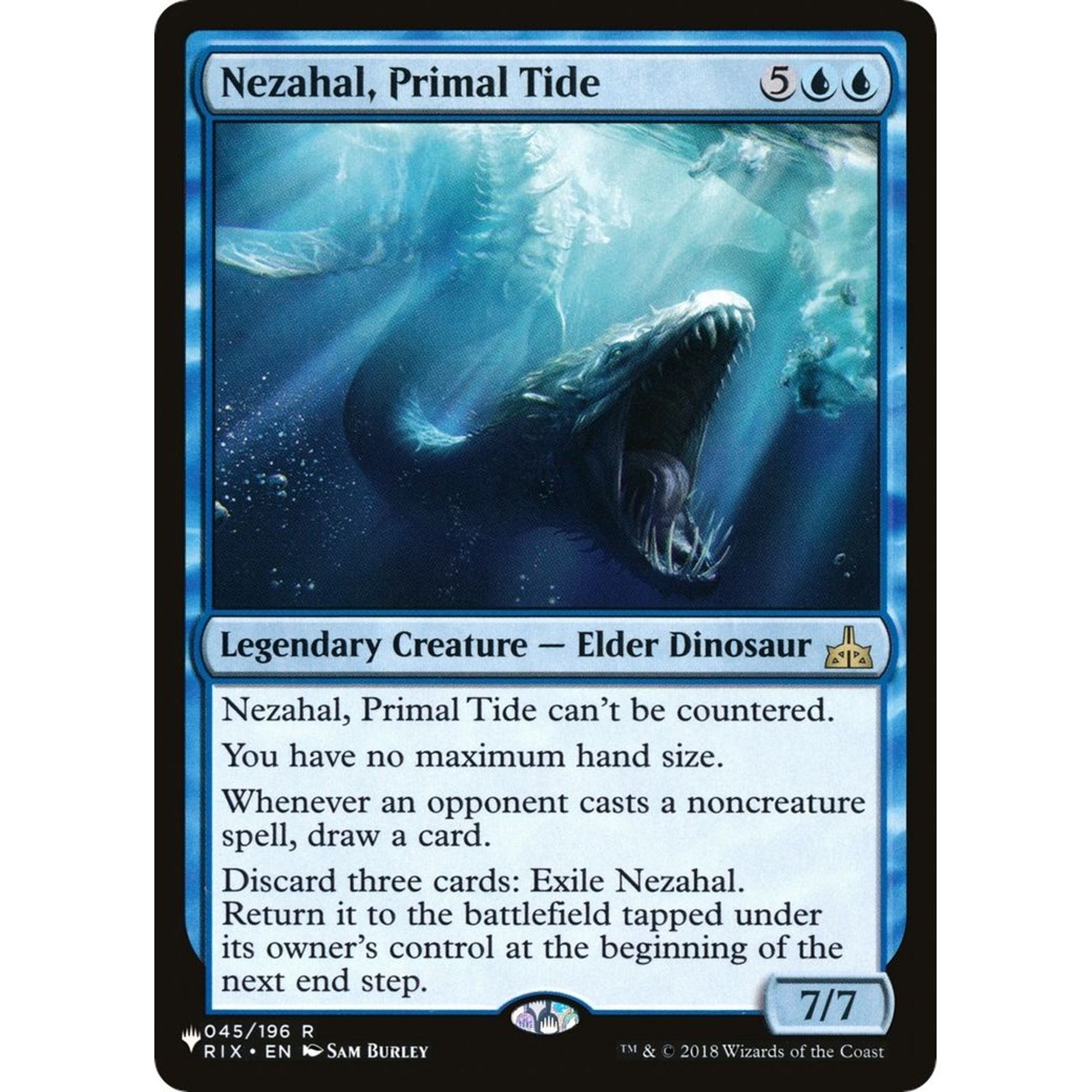 Image for Nezahal, Primal Tide (045/196) (LIST) - Magic: The Gathering