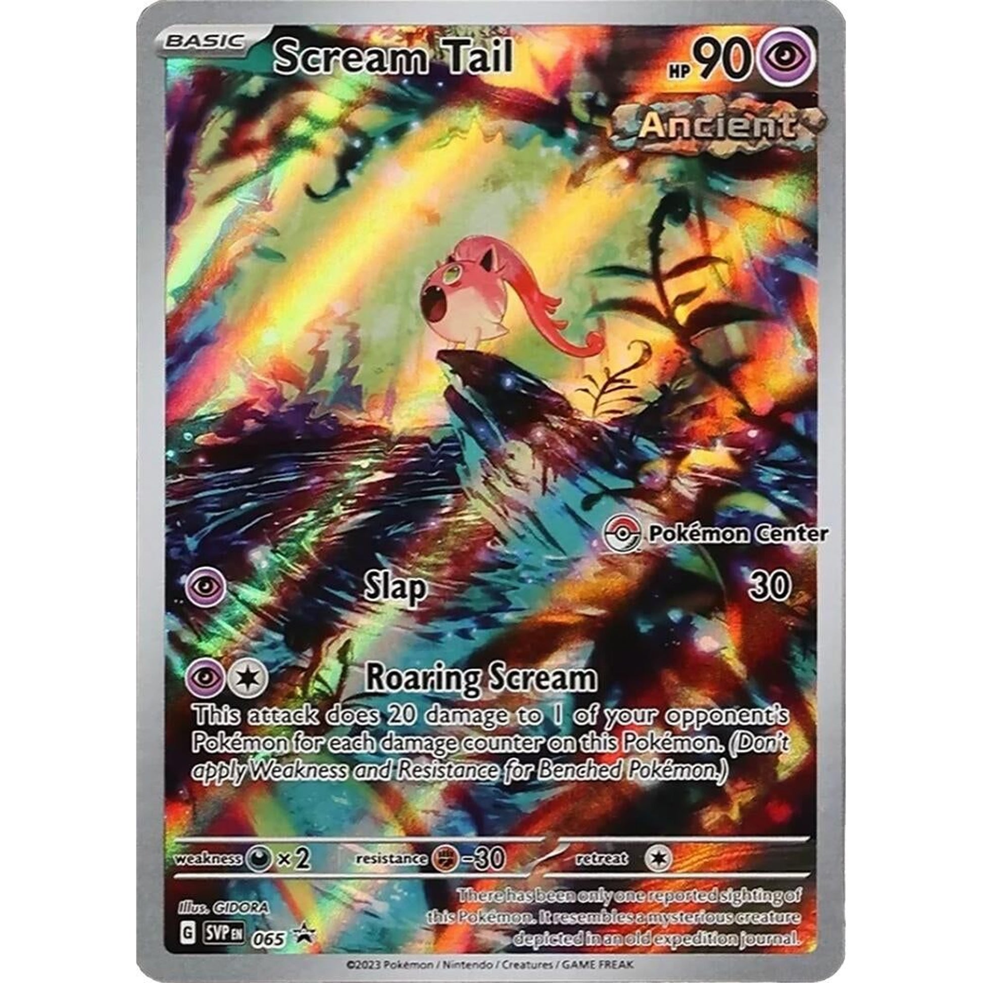 Image for Scream Tail - 065 (Pokemon Center Exclusive) (065) (SVP) - Pokemon