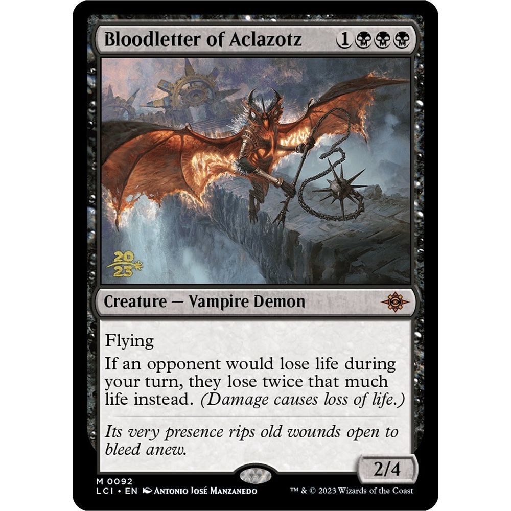 Image for Bloodletter of Aclazotz (92) (PRE) - Magic: The Gathering