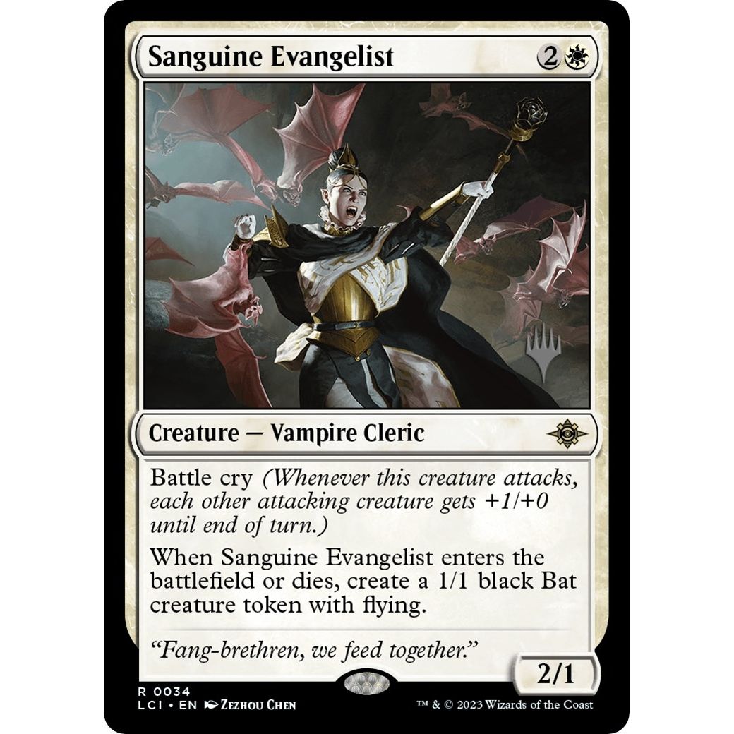 Image for Sanguine Evangelist (34) (PPLCI) - Magic: The Gathering