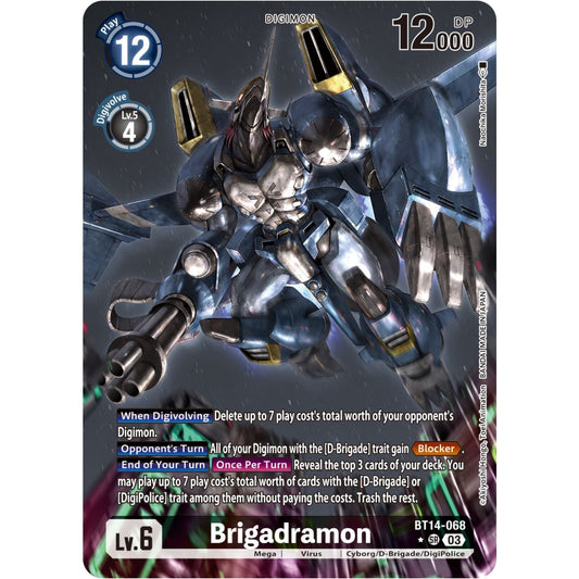 Image for Brigadramon (Alternate Art) (BT14-068 SR) (BT14) - Digimon Card Game