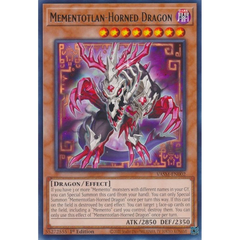 Image for Mementotlan-Horned Dragon (VASM-EN002) (VASM) - YuGiOh