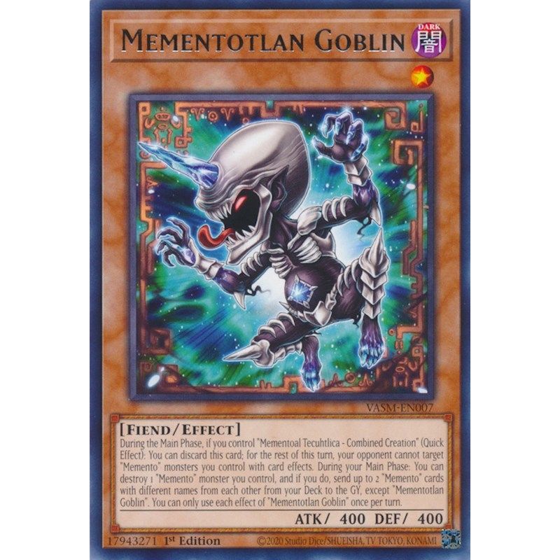 Image for Mementotlan Goblin (VASM-EN007) (VASM) - YuGiOh