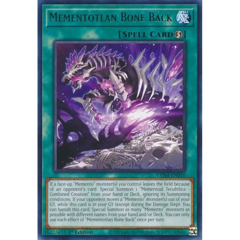Image for Mementotlan Bone Back (VASM-EN010) (VASM) - YuGiOh