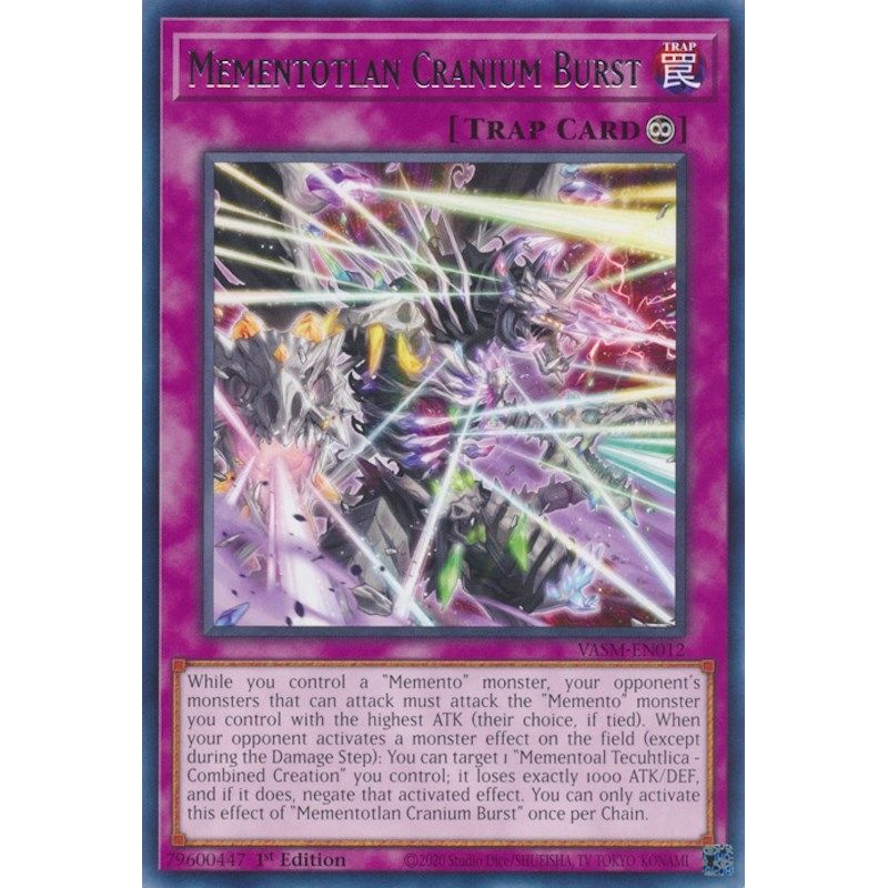 Image for Mementotlan Cranium Burst (VASM-EN012) (VASM) - YuGiOh