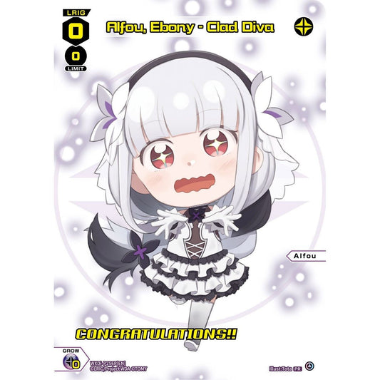 Image for Alfou, Ebony - Clad Diva (November 2023) (Winner) (WXDi-P256P[EN]) (WXDi-P) - WIXOSS