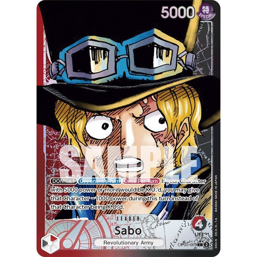 Image for Sabo (001) (Alternate Art) (OP05-001) (OP05) - One Piece Card Game