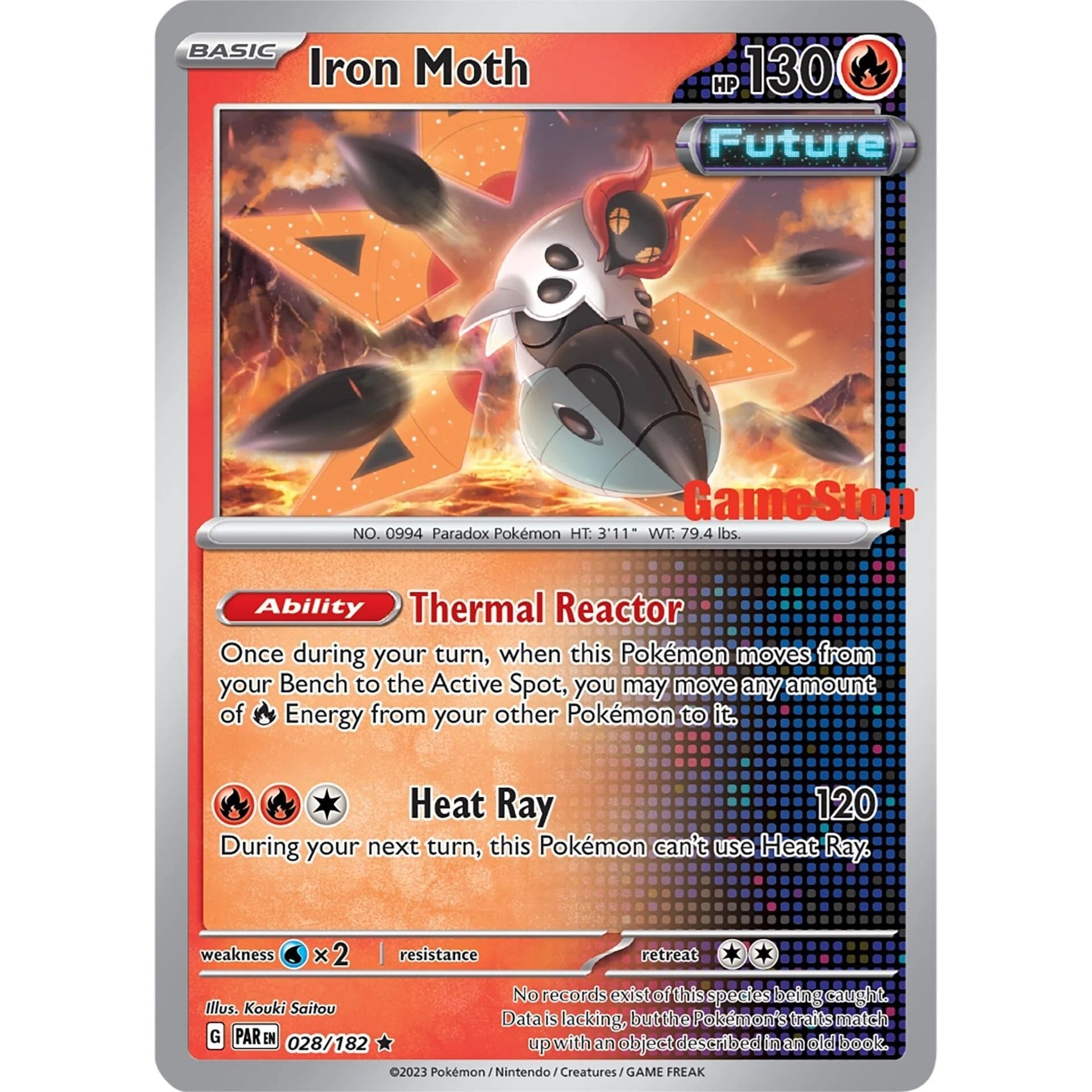 Image for Iron Moth - 028/182 (Gamestop Promo) (028/182) (MCAP) - Pokemon