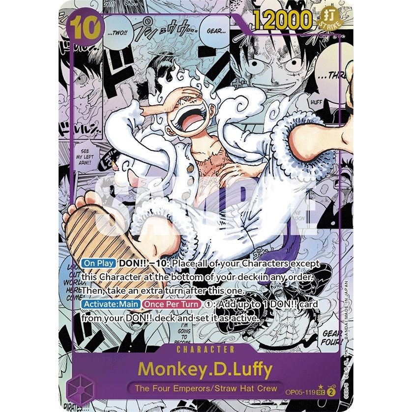 Image for Monkey.D.Luffy (119) (Alternate Art) (Manga) (OP05-119) (OP05) - One Piece Card Game