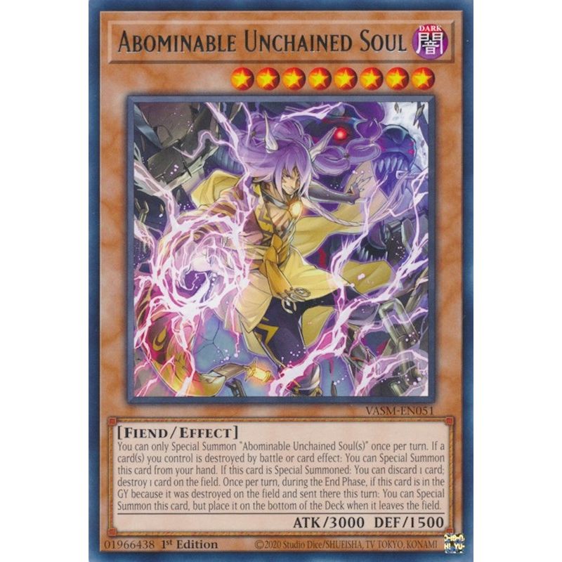 Image for Abominable Unchained Soul (VASM-EN051) (VASM) - YuGiOh