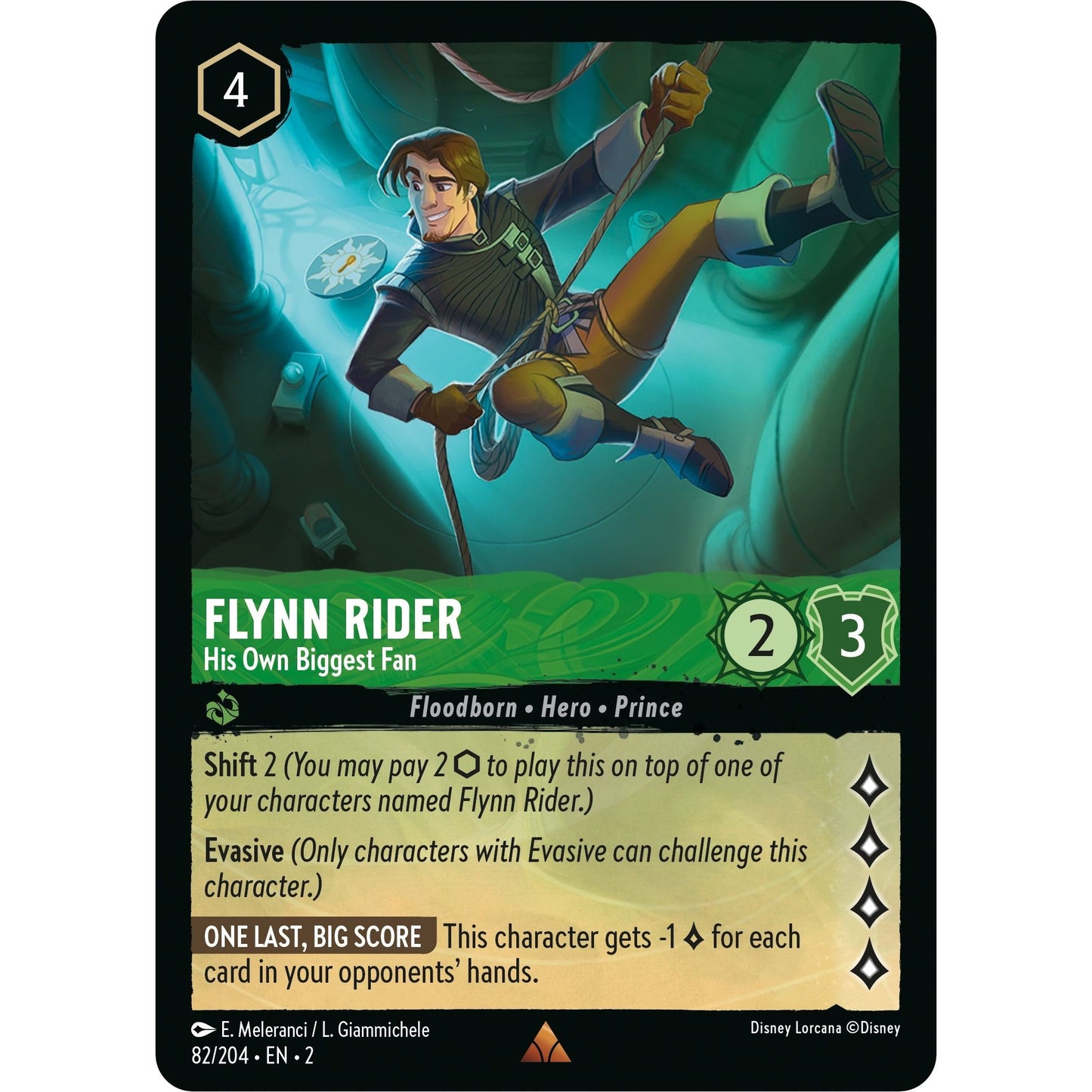 Image for Flynn Rider - His Own Biggest Fan (82/204) (2) - Disney Lorcana