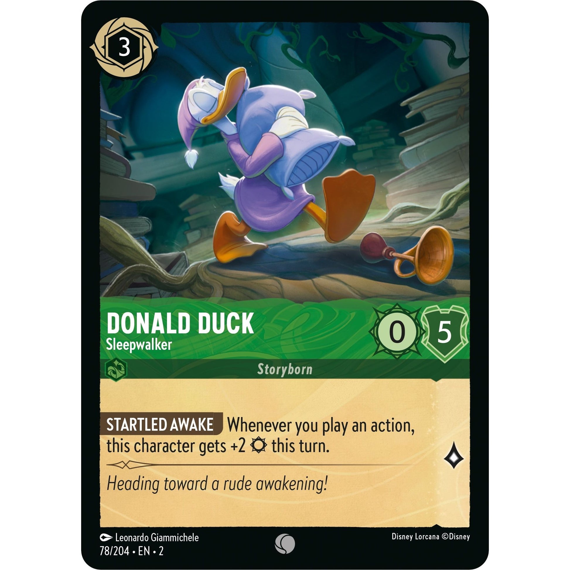Image for Donald Duck - Sleepwalker (78/204) (2) - Disney Lorcana