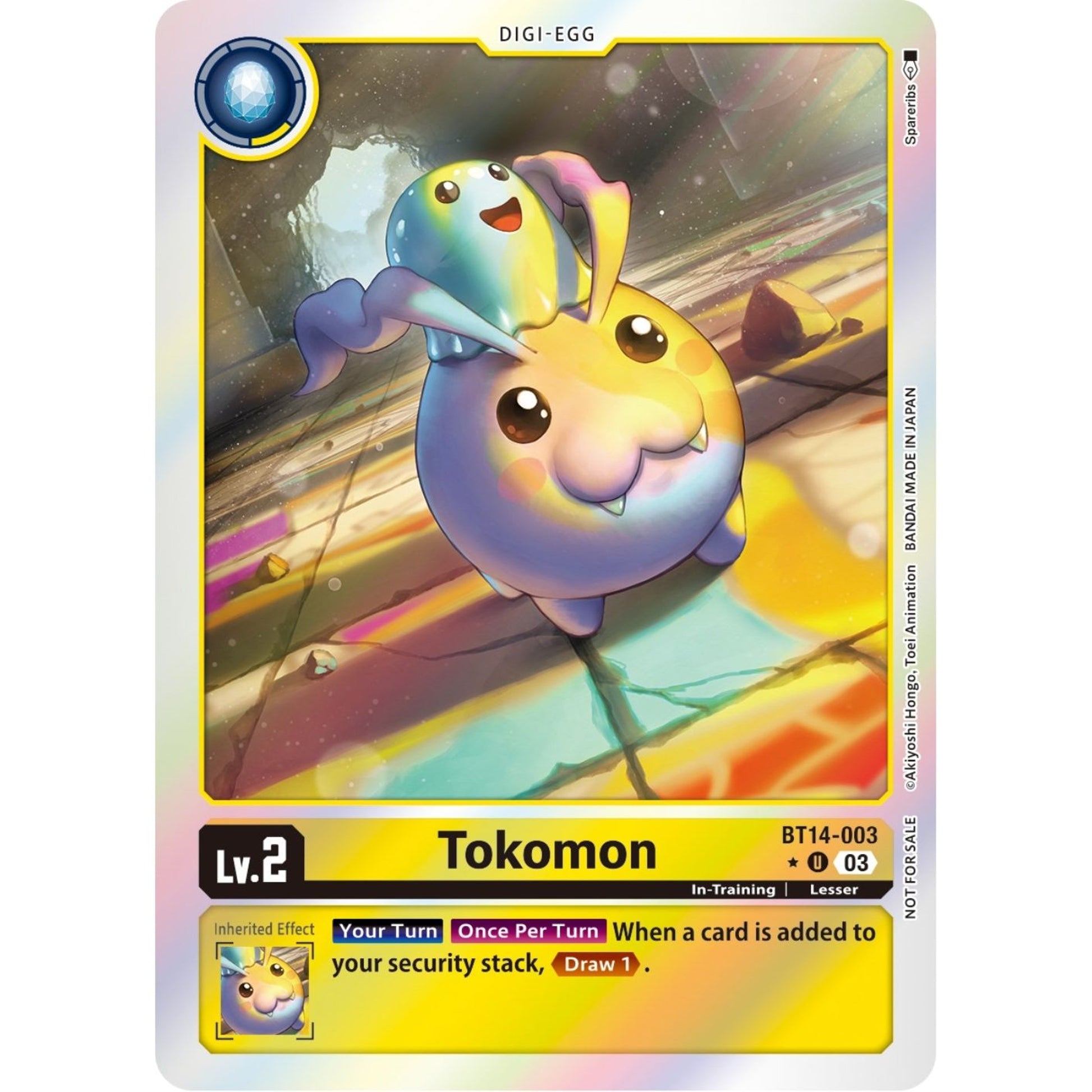 Image for Tokomon (Blast Ace Box Promotion Pack) (BT14-003 U) (BT14) - Digimon Card Game