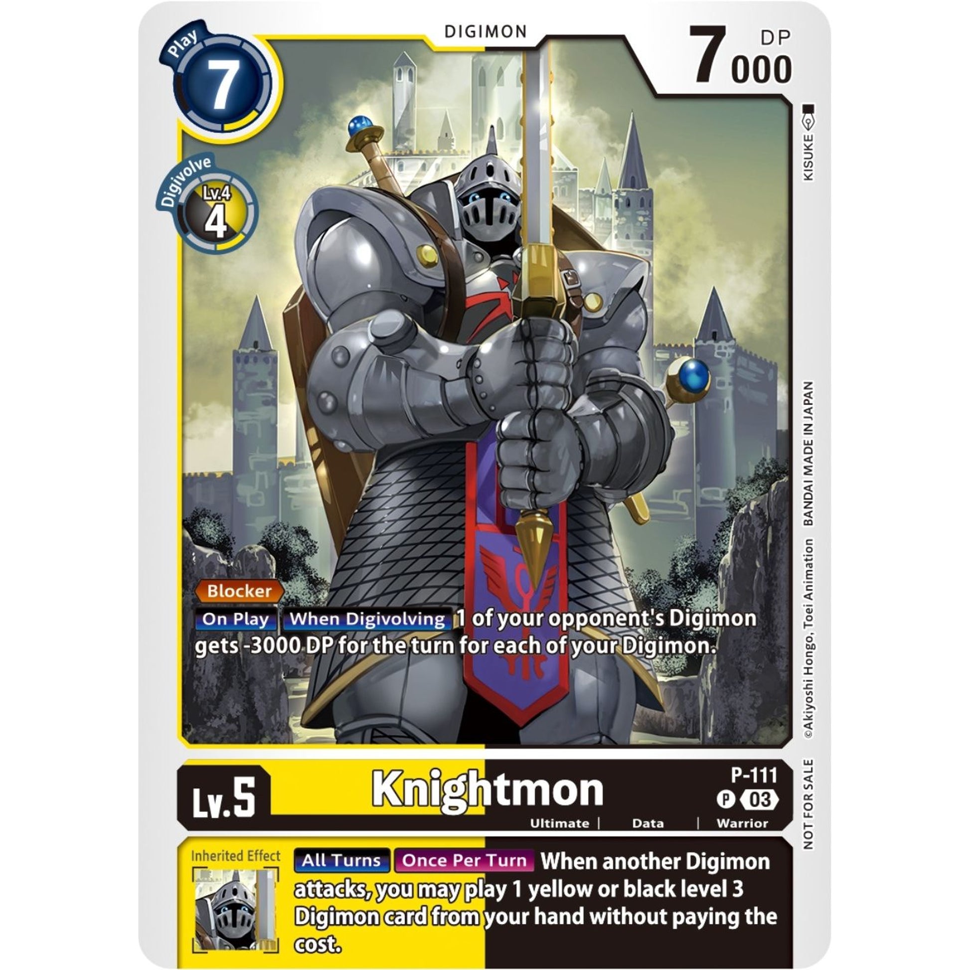 Image for Knightmon - P-111 (3rd Anniversary Survey Pack) (P-111 P) (D-PR) - Digimon Card Game