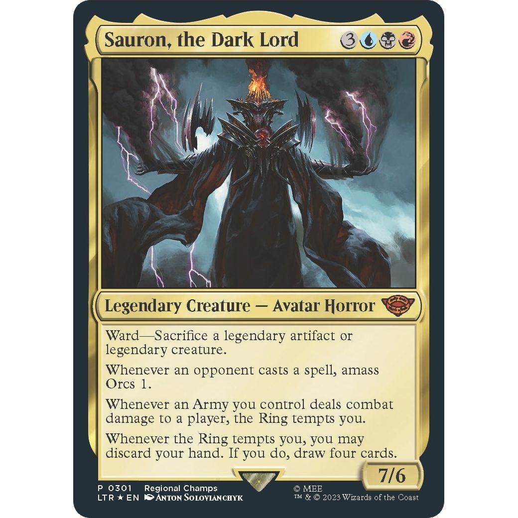 Image for Sauron, the Dark Lord (301) (PTP) - Magic: The Gathering