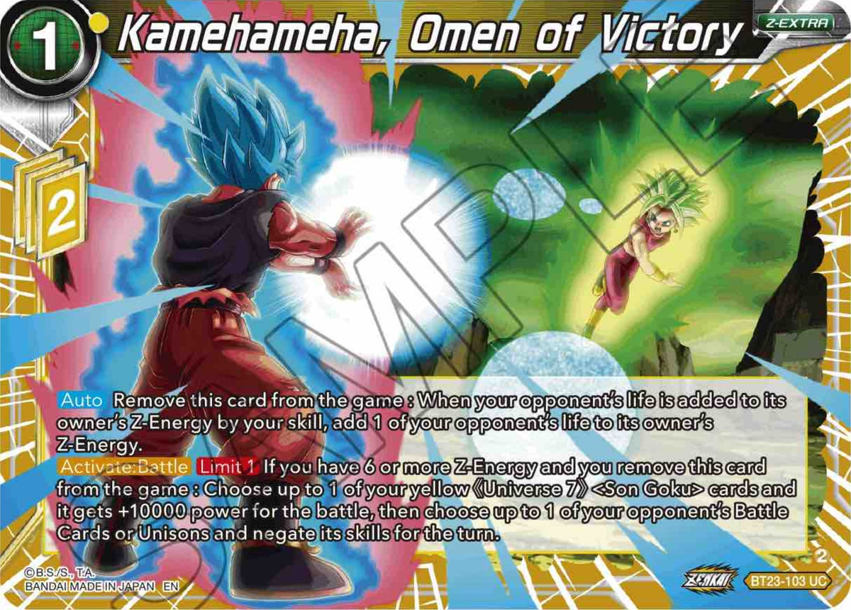 Image for Kamehameha, Omen of Victory (BT23-103) (BT23) - Dragon Ball Super: Masters