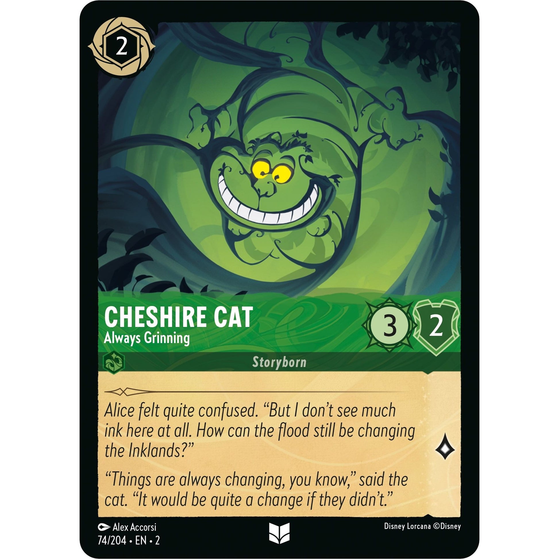 Image for Cheshire Cat - Always Grinning (74/204) (2) - Disney Lorcana