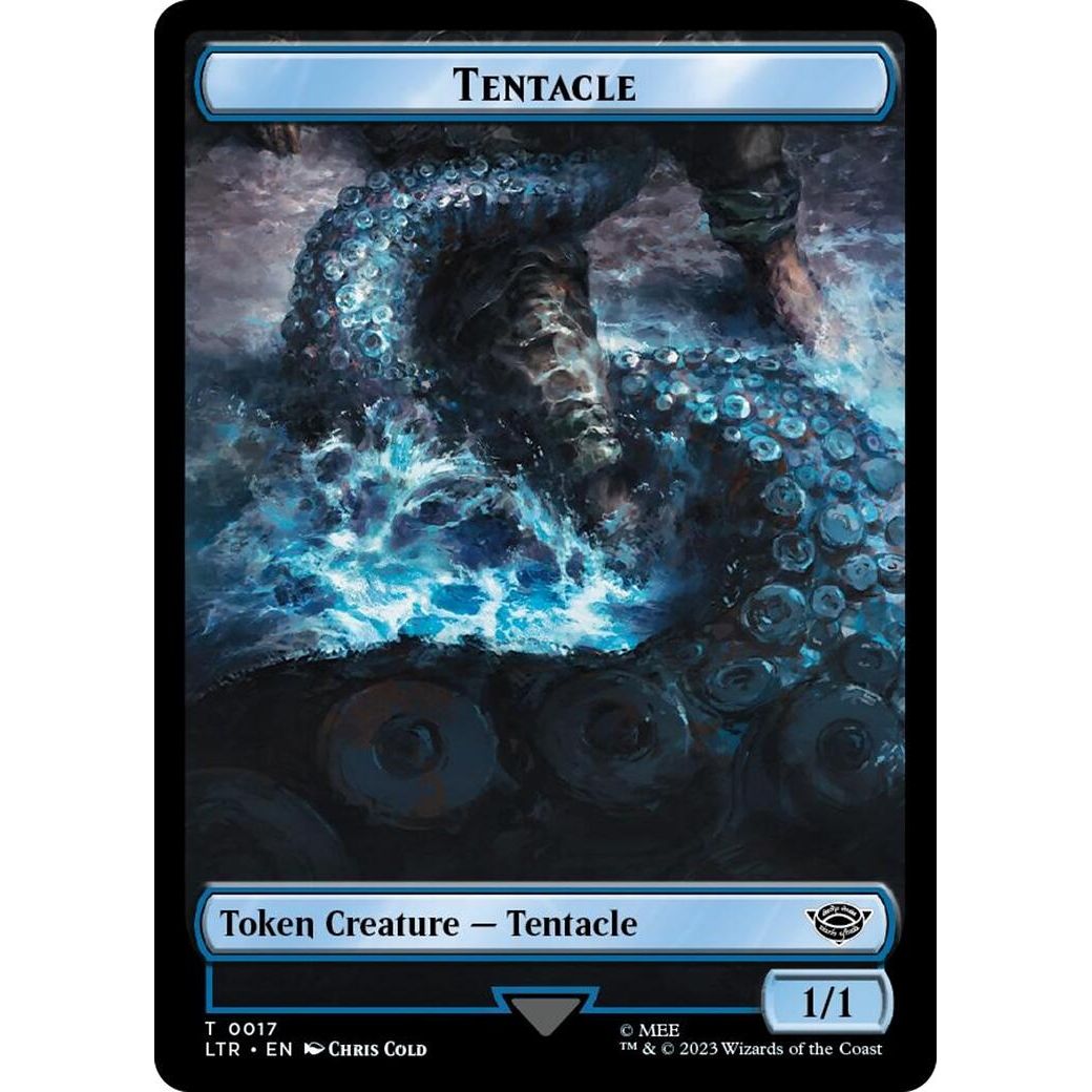 Image for Tentacle // Food (0023) Double-Sided Token (Surge Foil) (17 // 23) (LTR) - Magic: The Gathering