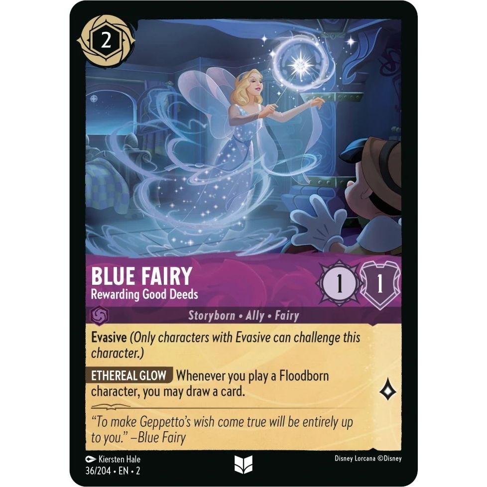Image for Blue Fairy - Rewarding Good Deeds (36/204) (2) - Disney Lorcana