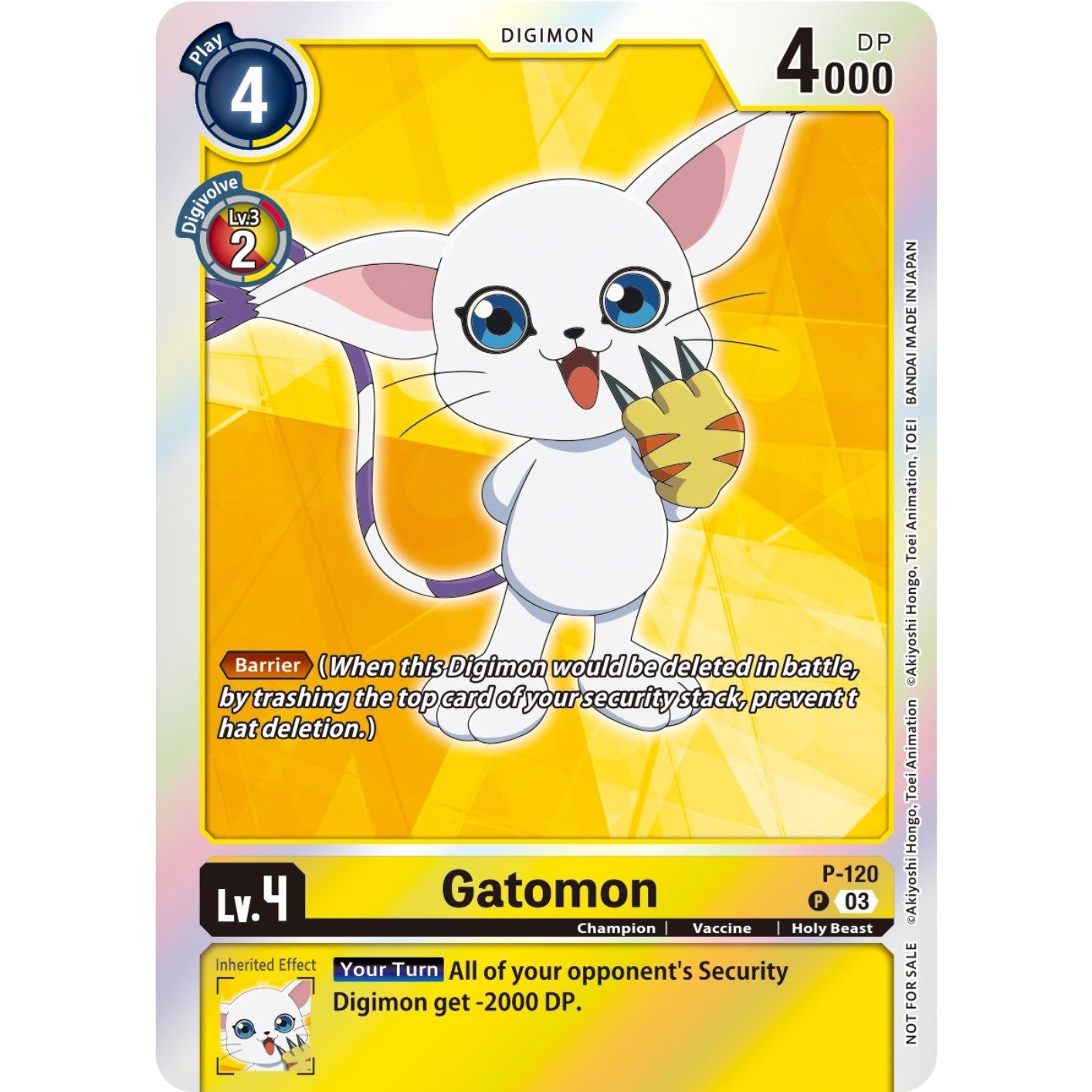 Image for Gatomon - P-120 (Tamer Party Pack -The Beginning- Ver. 2.0) (P-120 P) (D-PR) - Digimon Card Game