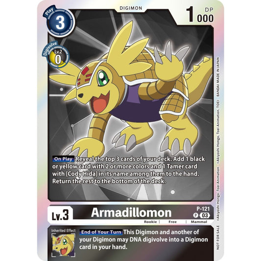 Image for Armadillomon - P-121 (Tamer Party Pack -The Beginning- Ver. 2.0) (P-121 P) (D-PR) - Digimon Card Game
