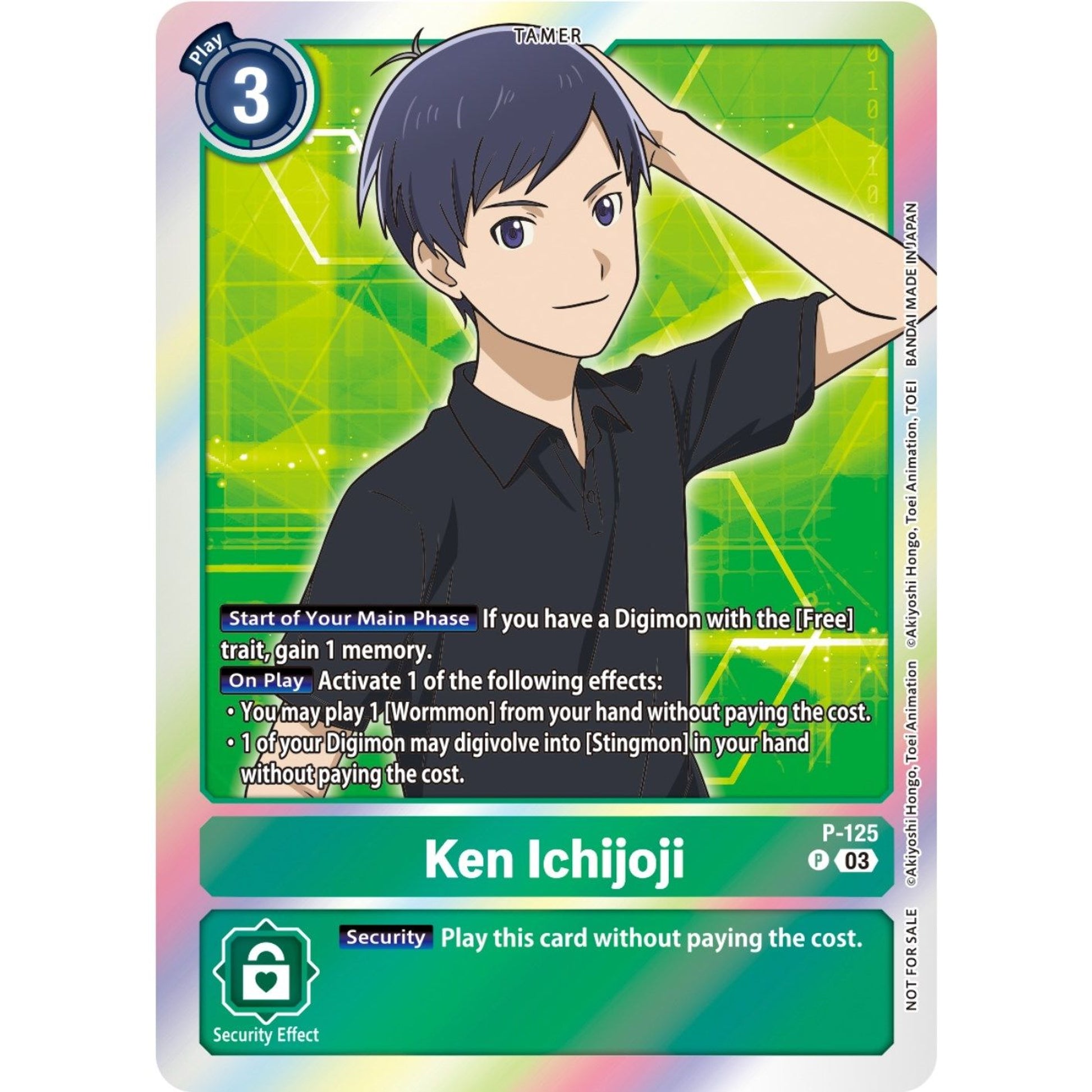 Image for Ken Ichijoji - P-125 (Tamer Party Pack -The Beginning- Ver. 2.0) (P-125 P) (D-PR) - Digimon Card Game