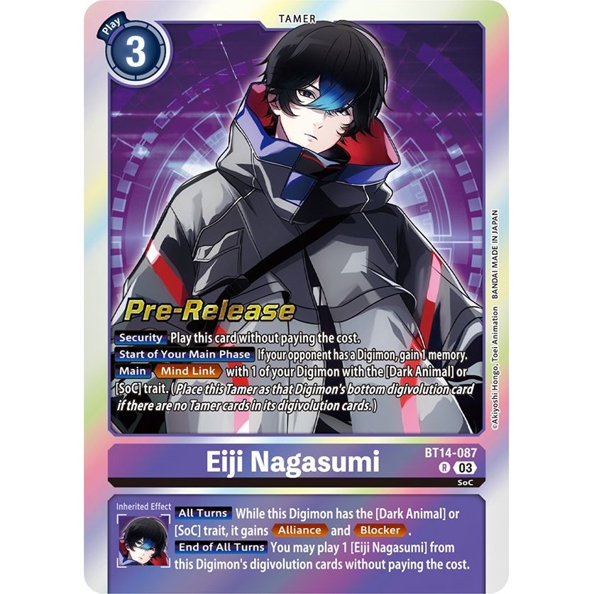 Image for Eiji Nagasumi (BT14-087 R) (BT14_PR) - Digimon Card Game