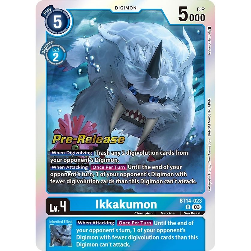 Image for Ikkakumon (BT14-023 R) (BT14_PR) - Digimon Card Game