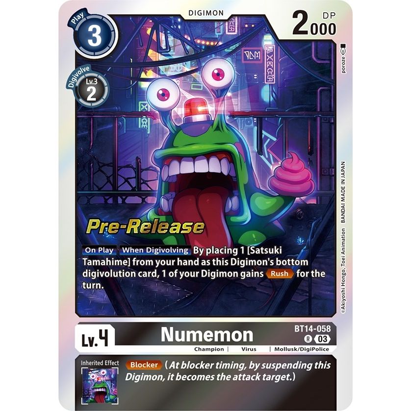 Image for Numemon (BT14-058 R) (BT14_PR) - Digimon Card Game