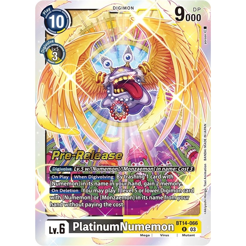 Image for PlatinumNumemon (BT14-066 R) (BT14_PR) - Digimon Card Game