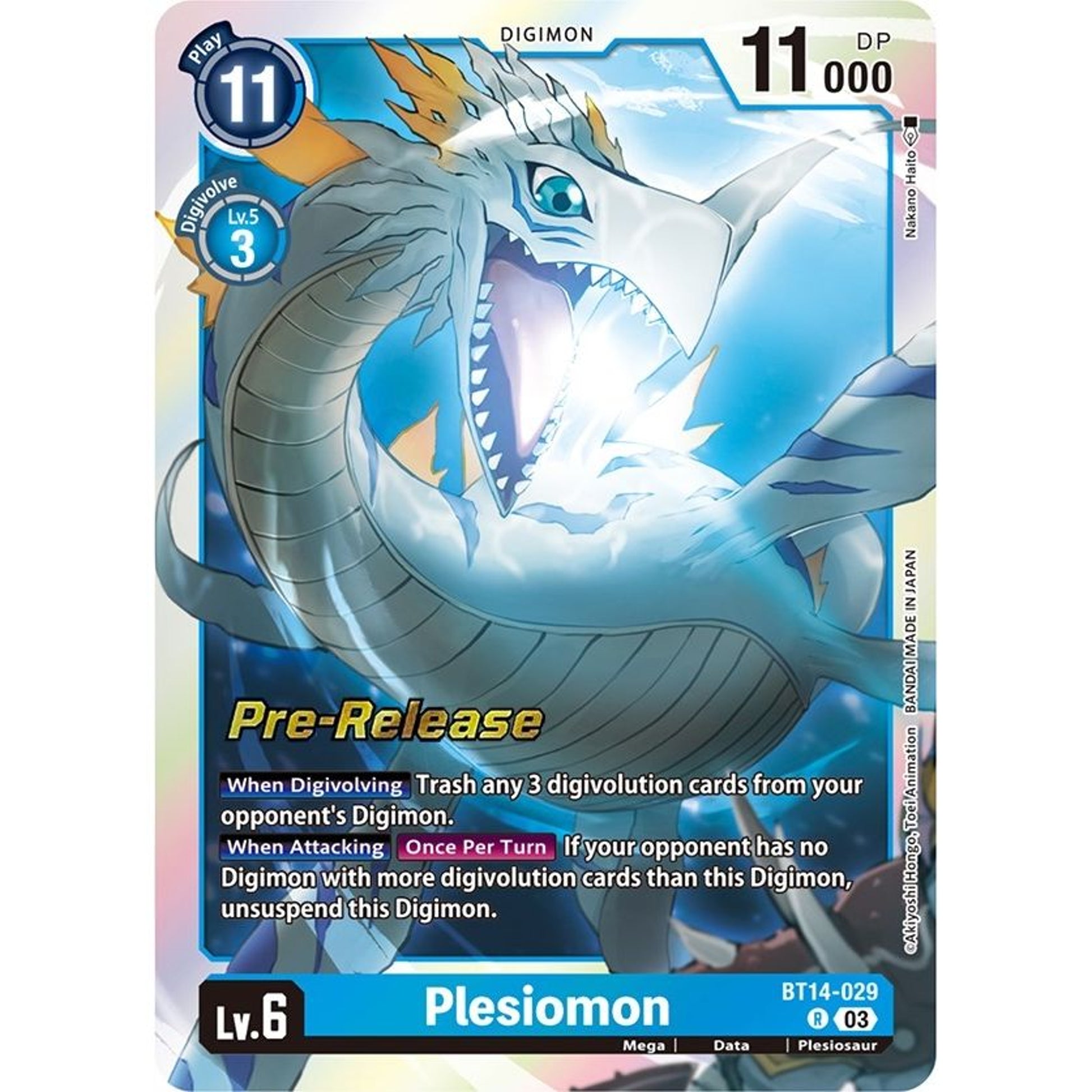 Image for Plesiomon (BT14-029 R) (BT14_PR) - Digimon Card Game