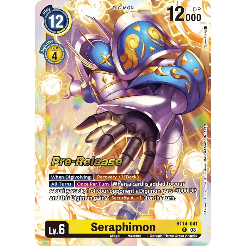 Image for Seraphimon (BT14-041 R) (BT14_PR) - Digimon Card Game
