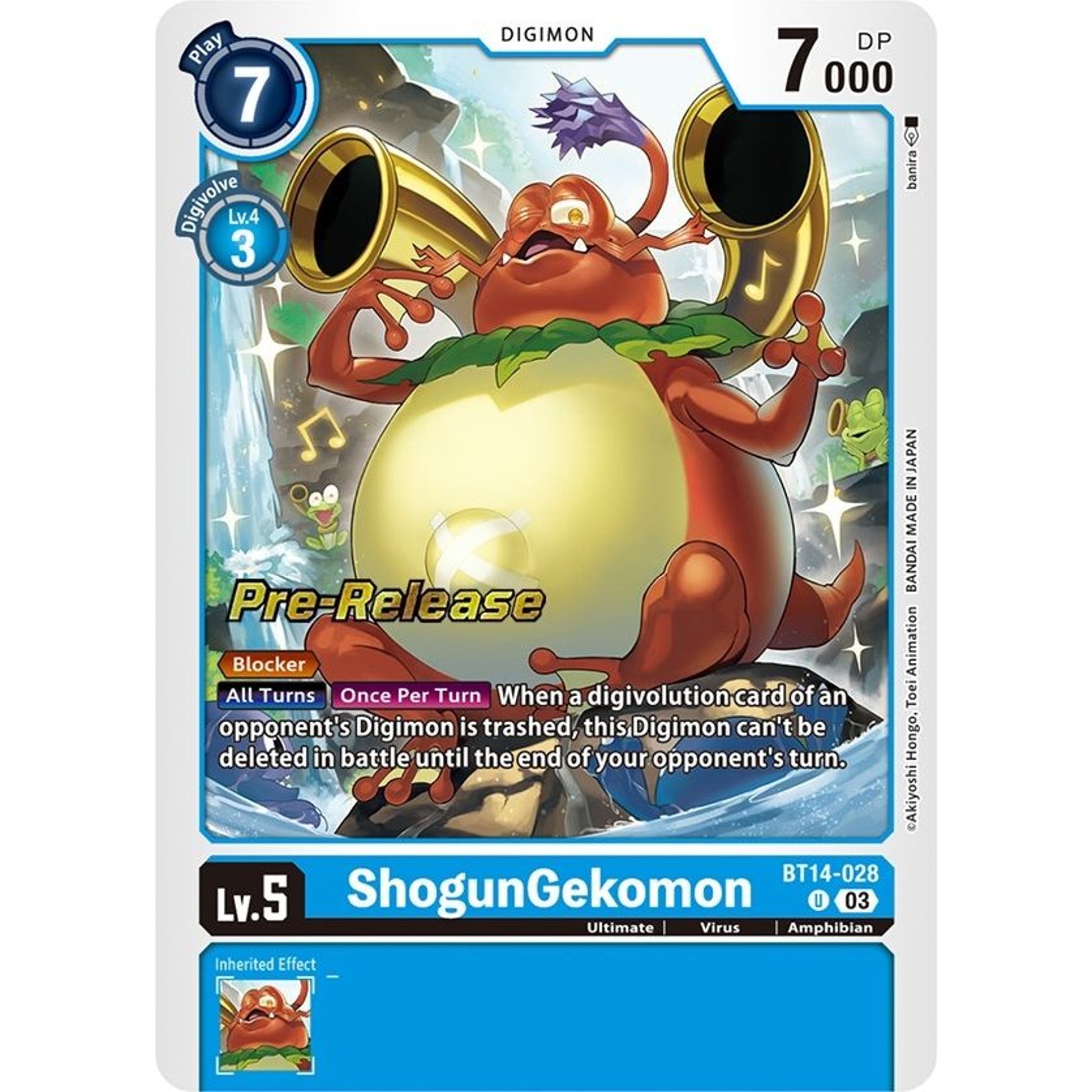Image for ShogunGekomon (BT14-028 U) (BT14_PR) - Digimon Card Game